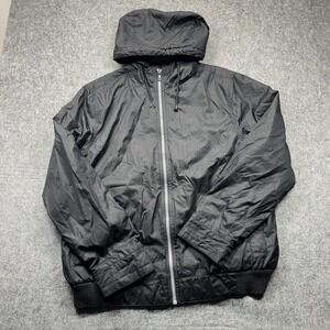 Mossimo Supply Co Black Light Windbreaker Jacket Vintage 2008 Mens L F19807